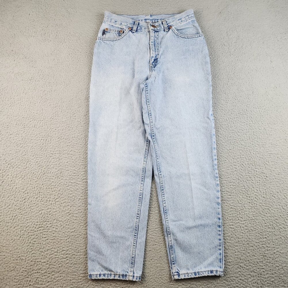Womens High Rise Tapered Size‎ 11 Petite VTG Chic Jeans 26x27 Classic 90s Mom